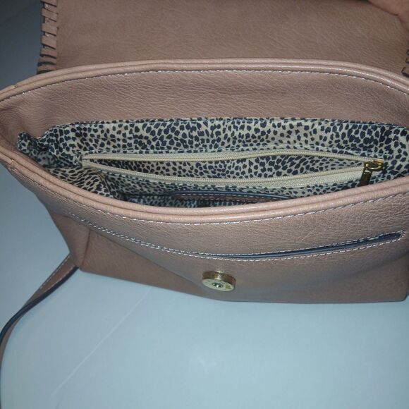 Sole Society Pink Top Handle Purse With Shoulder Cross Body Strap - Picture 8 of 12